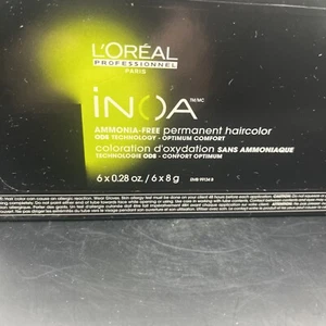 L'oreal INOA Ammonia Free Permanent Hair Color Dye 6 x .28 oz Tubes ~9.1-9B New - Picture 1 of 2