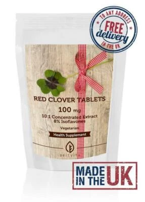 HEALTHY MOOD Rotklee Tabletten 1000 mg Extrakt Isoflavone UK