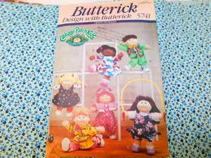 1991 Butterick 5741 CABBAGE PATCH KIDS Clothes Pattern 16" Doll - Picture 1 of 2
