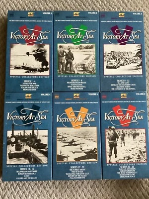 Victory At Sea Volume 1-6 (VHS, 1986, Special Collector’s Edition) 6 Tapes Lot - Image 1 of 3