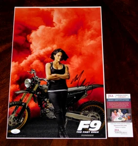 MICHELLE RODRIGUEZ "LETTY" SIGNED F9 THE FAST SAGA 11X17 POSTER JSA COA!!! - Picture 1 of 1