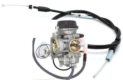 Carburetor & Throttle Cable For Suzuki Quadsport Z400 LTZ400 LT-Z400 2003-2008 - Image 1 of 3