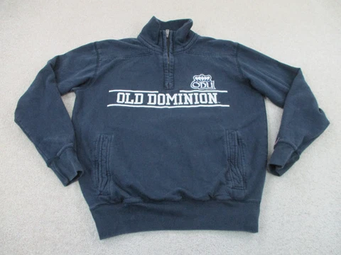Old Dominion Monarchs Sweater Adult Small Blue White Football Sweatshirt Mens Cover