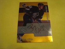 2001 02  BE A PLAYER SIGNATURE SERIES  #77 Bryan Allen Gold Autograph Rookie 