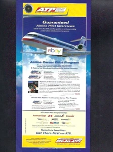 AMERICAN AIRLINES EAGLE ERJ-145 GARANTIERTER AIRLINE-PILOT BEI ATP FLUGSCHULE ANZEIGE - Bild 1 von 1