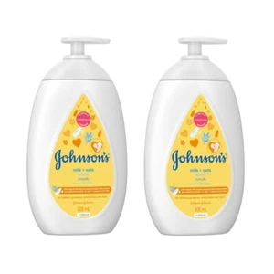 2x500ml Body Lotion Skin Johnson Baby Milk Oat Mildness Proven Nourish Moist - Picture 1 of 6