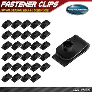 30Pcs M6.3-1.0 Screw Size Extruded U-Nut Fastener Clip Retainer for GM 9433043 - Picture 1 of 10