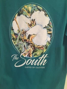 Women’s Sassy Frass turquoise The South Land of Cotton. Small. - Picture 1 of 4