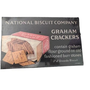 Uneeda Biscuit Sign National Biscuit Company Nabisco CardBoard Graham Crackers - Picture 1 of 7