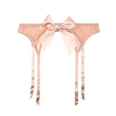 Lencería sexy para damas Medias altas Malla Liguero Cinturón Correas Muslo Encaje Cintura Foto 1 de 4