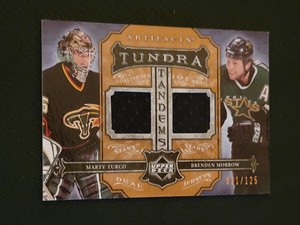 2006-07 UD ARTIFACTS MARTY TURCO MORROW TT-TM #ed 21/125 TUNDRA TANDEMS JERSEY