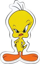 Sticker - Looney Tunes Tweety Bird Suspicious Glare 4.5" x 4" Die Cut #5980