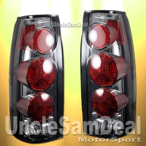 FOR CHEVY SUBURBAN TAHOE YUKON SMOKE LENS CHROME TAIL LIGHTS DIRECT FIT PAIR - Picture 1 of 2