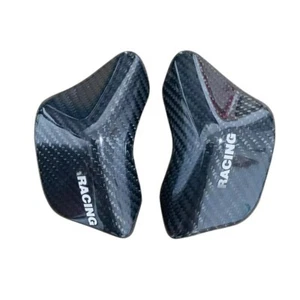 Carbon Fiber Side Tank Covers Sliders Protector For Kawasaki NINjA 400 Z400 - Picture 1 of 6