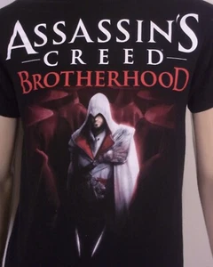 EUC Assassin's Creed Brotherhood T-Shirt Gaming Video Game XBox Playstation M - Picture 1 of 4