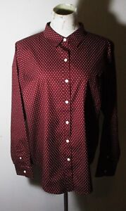 Women's L.L. BEAN Burgundy Long Sleeve Shirt Size XL Reg. NWOT