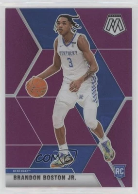 2021 Panini Chronicles Draft Picks Mosaic Purple /49 Brandon Boston Jr Rookie RC - Image 1 of 2