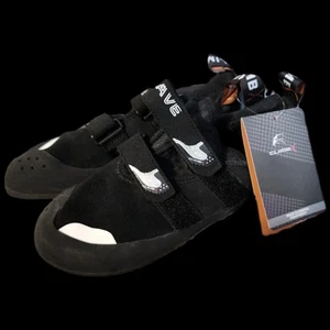 Climb X Rave Phantom Climbing Shoes Men’s Black Size Mens 9 Womens 10 Rock Strap - Picture 1 of 9
