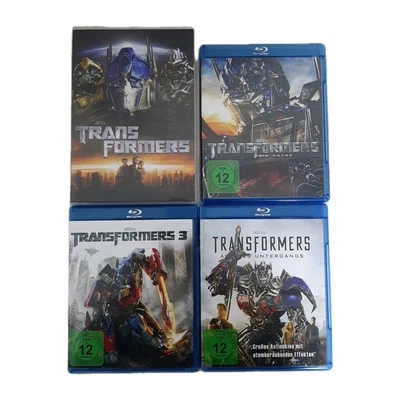 Transformers Teil 1-4 Blu Ray Disc Film DVD Sammlung Die Rache Ära Des Untergang - Bild 1 von 4