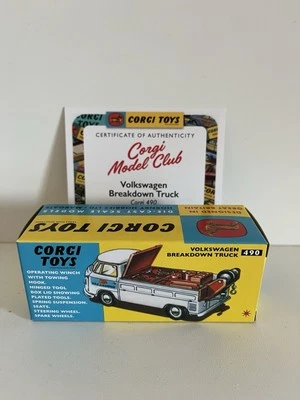 Corgi Model Club 490 Volkswagen Breakdown Truck With COA. - Image 1 of 4