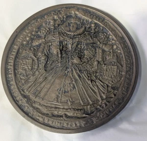 Queen Elizabeth I Commemorative Plaque Great seal replica large  plaque - Picture 1 of 4
