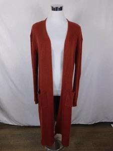 Unified Title "No Boundaries Large Rust Duster Cardigan Lace Up Cottagecore - Picture 1 of 12