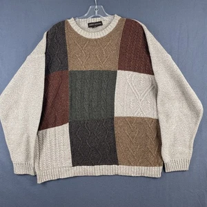 Herren Rundhalsausschnitt Cosby Strick Struktur Pullover Liberty XXL USA Allover Coogie Stil - Bild 1 von 5