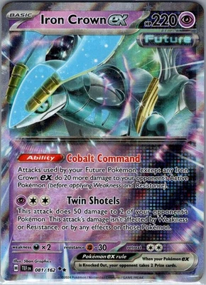 Iron Crown ex 081/162 - Pokemon SV05: Temporal Forces - Double Rare Holo (NM) - Image 1 of 2