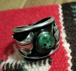 Anillo Ralph Lauren Vintage Turquesa Plata 925 Talla 9 Usado Estilo Navajo - Imagen 1 de 6