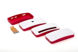 offizielles Gehäuse für Raspberry Pi Zero W 1.3 rot/weiß Official Case - Bild 1 von 10