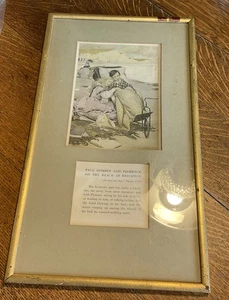 Etching Framed Dombey And Son By Charles Dickens Chapter VIII 5” X 16.5” - Picture 1 of 5