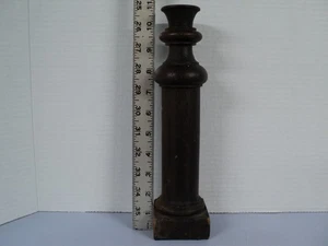Rustic 11-3/4" Reclaimed Hard Wood Candle Stick Holder - Picture 1 of 6