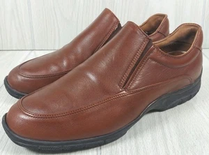 Allen Edmonds Weekender Men Brown Leather Slip On Loafer Shoes 10 D Made In USA - Picture 1 of 13