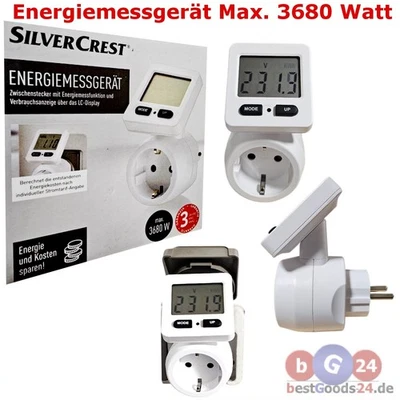 Silvercrest Energiemessgerät Energiemessfunktion Zwischensteck Verbrauchsanzeige - Bild 1 von 2