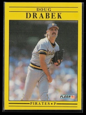 1991 Fleer Doug Drabek Pittsburgh Pirates #36 - Image 1 of 2