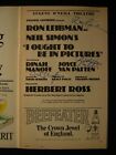 Ron Leibman Dinah Manoff I Ought To Be In Pictures Signed Theatre Playbill 577E