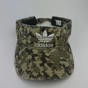 Adidas Digital Camo Green Athletic Visor Trefoil Adjustable Strapback 2016 - Picture 1 of 2