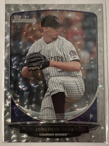 Jonathan Gray 2013 Bowman Draft BDPP26 Silver Ice Parallel SP Texas Rangers