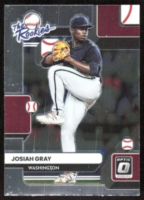 2022 6671A Donruss Optic The Rookies Josiah Gray Rookie Washington Nationals - Image 1 of 2