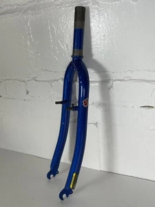 GT 1 1/8" Threaded Rigid Steel 26" Fork, 28.6mm, 125mm MTB 99? Blue Great Cond. - Picture 1 of 16