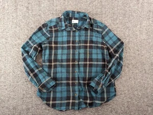 SO Girl Youth Large Green Plaid Long Sleeves Button Up Shirt - Picture 1 of 11