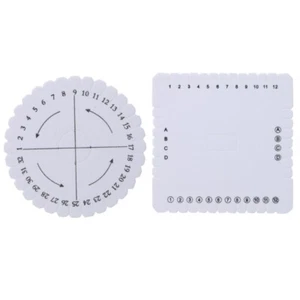 Braiding Disk 2pcs/set Kumihimo Beading Cord Disc Braided Plate Decor Equipment - Picture 1 of 8