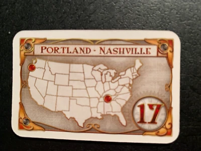 Ticket To Ride DESTINATION TICKET Portland - Nashville 2009 DAYS OF WONDER - Image 1 of 3