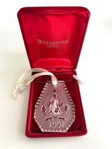 Waterford Crystal 1991 12 Days of Christmas 8 Maids-a-Milking Tree Ornament wBox - Picture 1 of 8