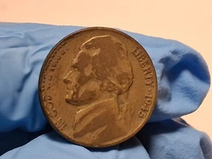 1945-P Jefferson War Nickel, Huge Mint Errors, Genuine Collectible One of a kind - Picture 1 of 7