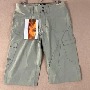 Arc'teryx Women's Cargo Shorts Size 4 Beige Rampart Long Mineral Outdoor Hiking - Picture 1 of 6