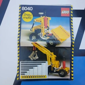 LEGO Playset Vintage Manuale Istruzioni Libretto Pneumatico Technic 8040 Libro 1984 - Foto 1 di 6