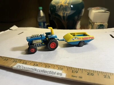 Vintage 1973 Matchbox Super Kings Mod Tractor K-3 & K-3 Trailer Made In England - Image 1 of 4