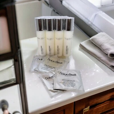 2x Natural Bisse DIAMOND Cream & 2x Life Infusion Retinol Eye Serum Sample Lot - Image 1 of 4