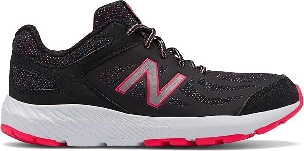 New Balance 519 KJ519SSY Kids Toddler Girls Athletic Sneaker Black Pink Size 12